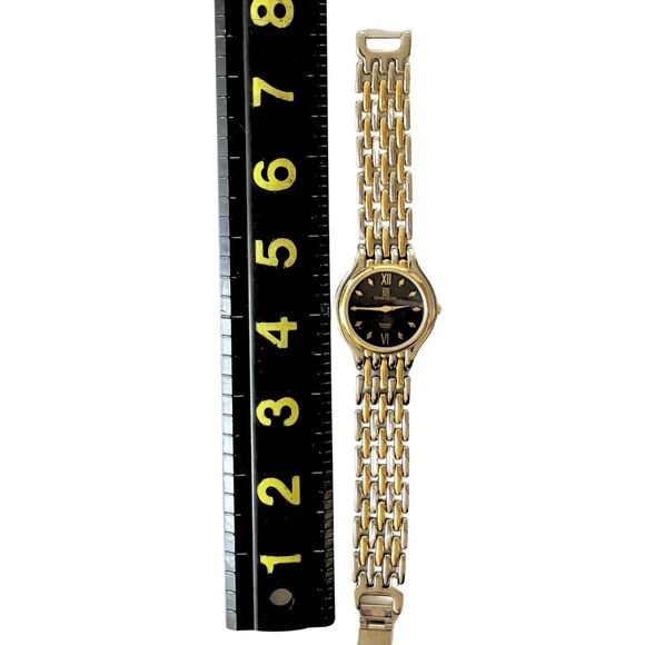 RARE Vintage Limited Edition Givenchy Watch Silver/Gold with Black Face - Picture 5 of 5